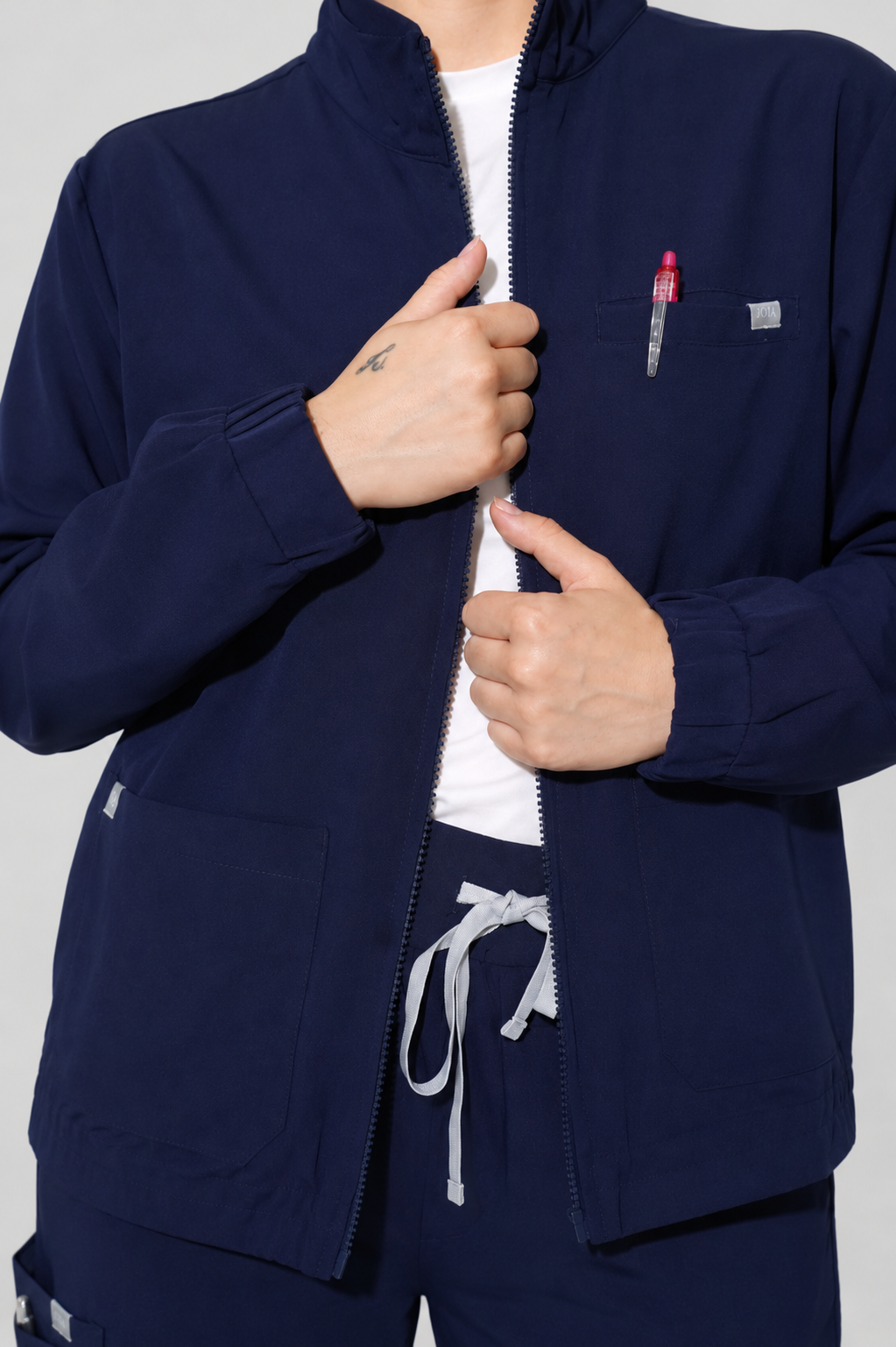 Thalia 2.0 Scrub Jacket - Navy