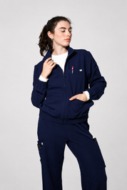 Thalia 2.0 Scrub Jacket - Navy