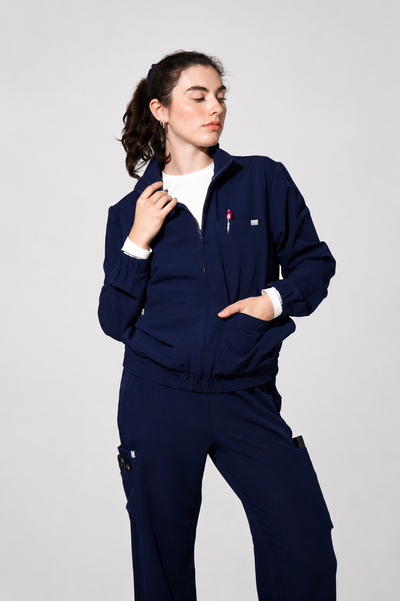 Thalia 2.0 Scrub Jacket - Navy