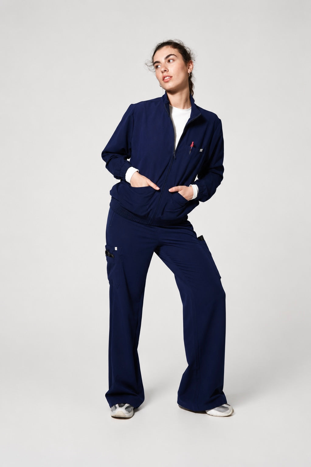 Thalia 2.0 Scrub Jacket - Navy