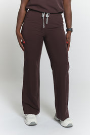 ACE Wide Leg Scrub Pants - Espresso