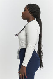 Maillot de corps à manches longues Amelia - Blanc