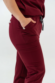Pantalon d’uniforme médical coupe jogging Anastasia - Bourgogne