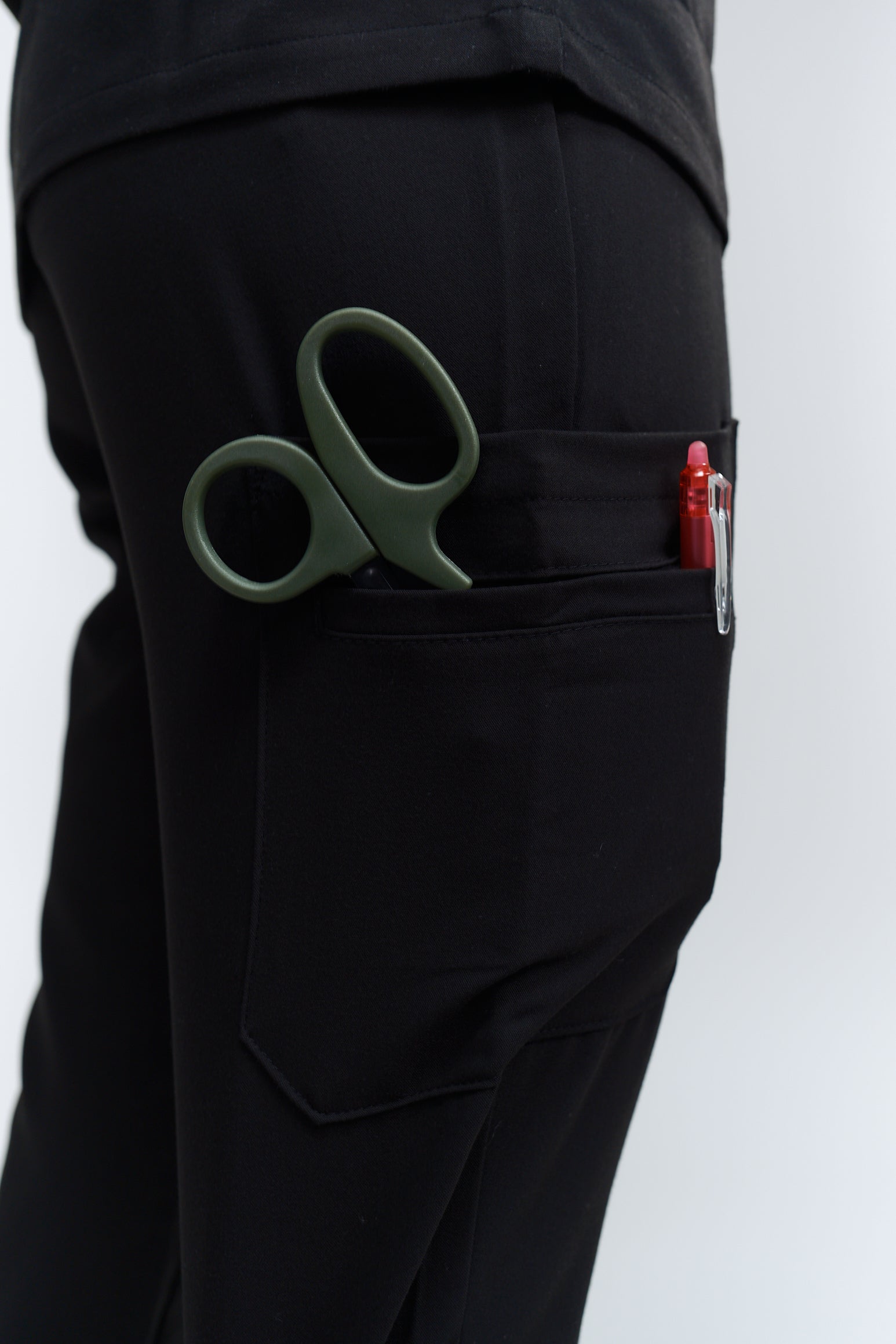 Pantalon d'uniforme médical Anastasia - Noir