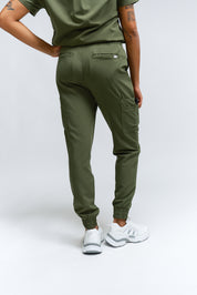 Pantalon d'uniforme médical Anastasia - Vert mousse
