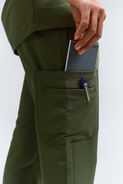 Pantalon d'uniforme médical Anastasia - Vert mousse
