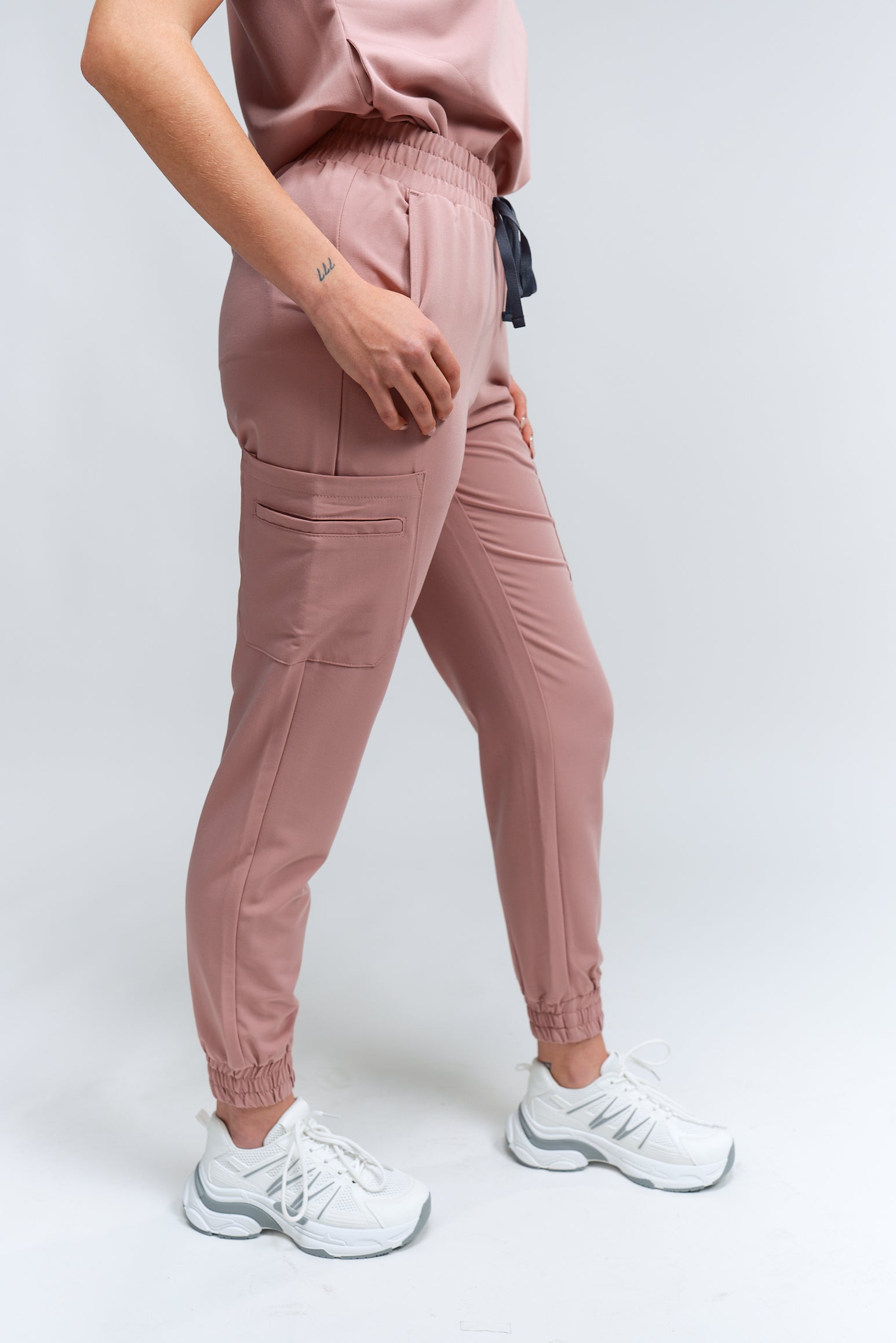 Pantalon d'uniforme médical Anastasia - Bois de rose