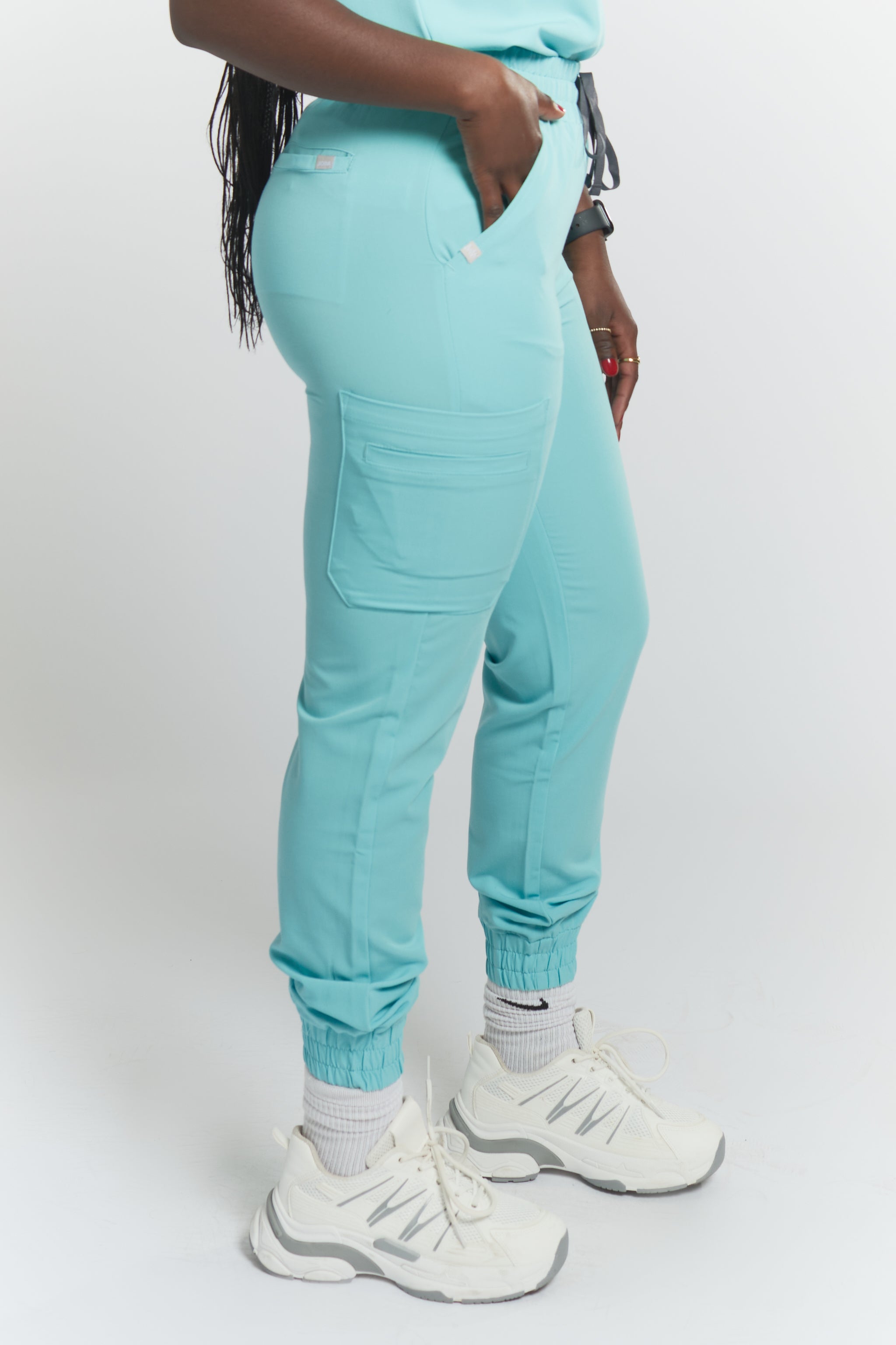 Anastasia Jogger Scrub Pants - Sky Blue