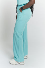 ACE Wide Leg Scrub Pants - Sky Blue