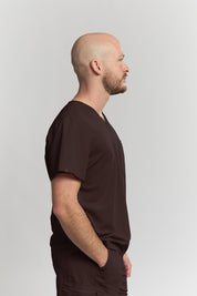 Liam Scrub Top - Espresso