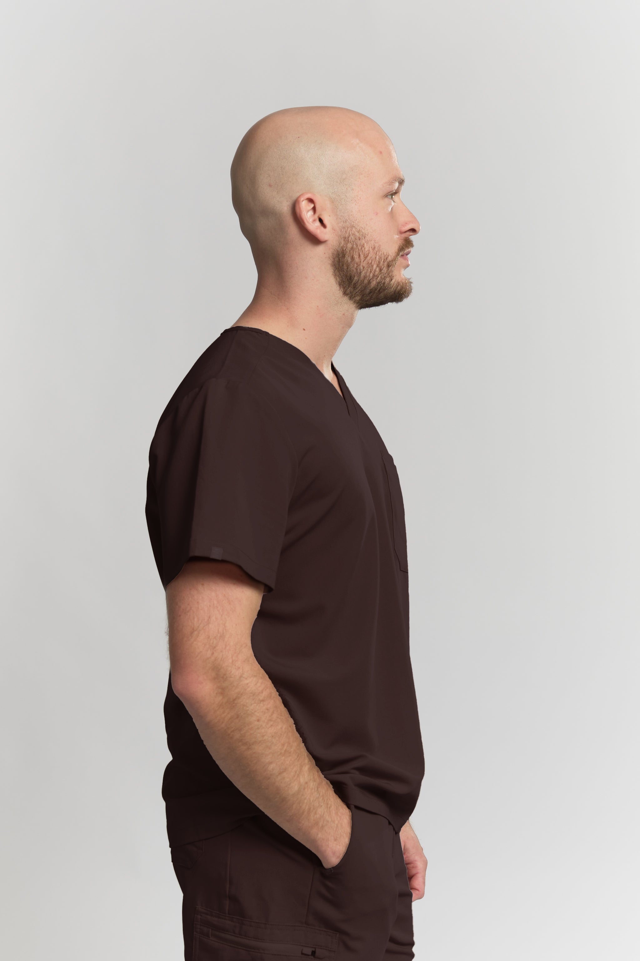 Liam Scrub Top - Espresso