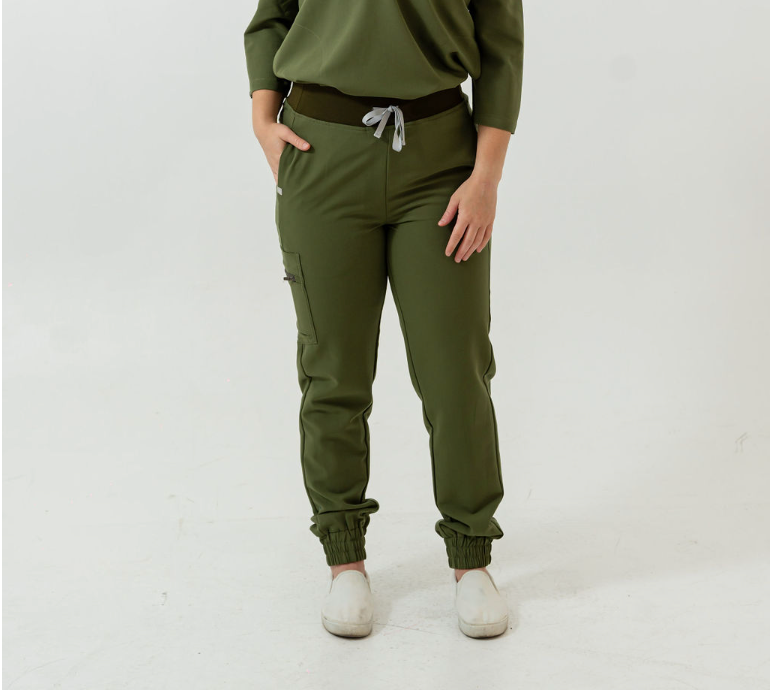 Pantalon d'uniforme médical Elodia - Mossy Green