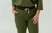 Pantalon d'uniforme médical Elodia - Mossy Green