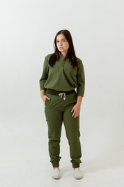 Pantalon d'uniforme médical Elodia - Mossy Green