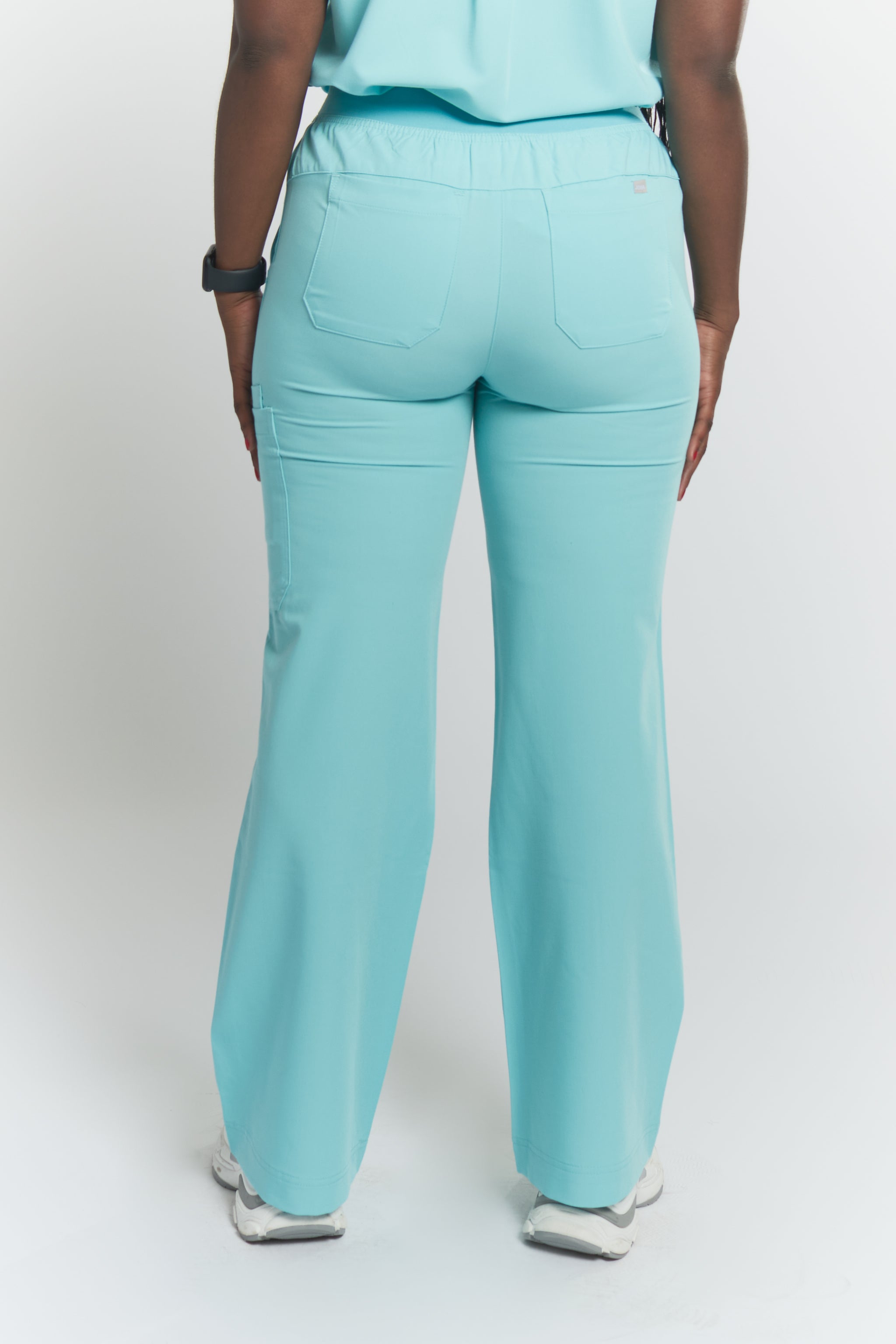 ACE Wide Leg Scrub Pants - Sky Blue