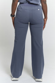 ACE Wide Leg Scrub Pants - Stormy Grey
