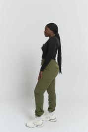 Lulu Straight Leg Scrub Pants - Mossy Green