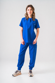 Blouse médicale Gloria - Bleu Royal
