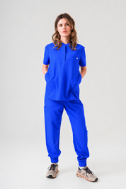 Gloria Scrub Top - Royal Blue