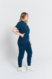 Gloria Scrub Top - Abyss Blue