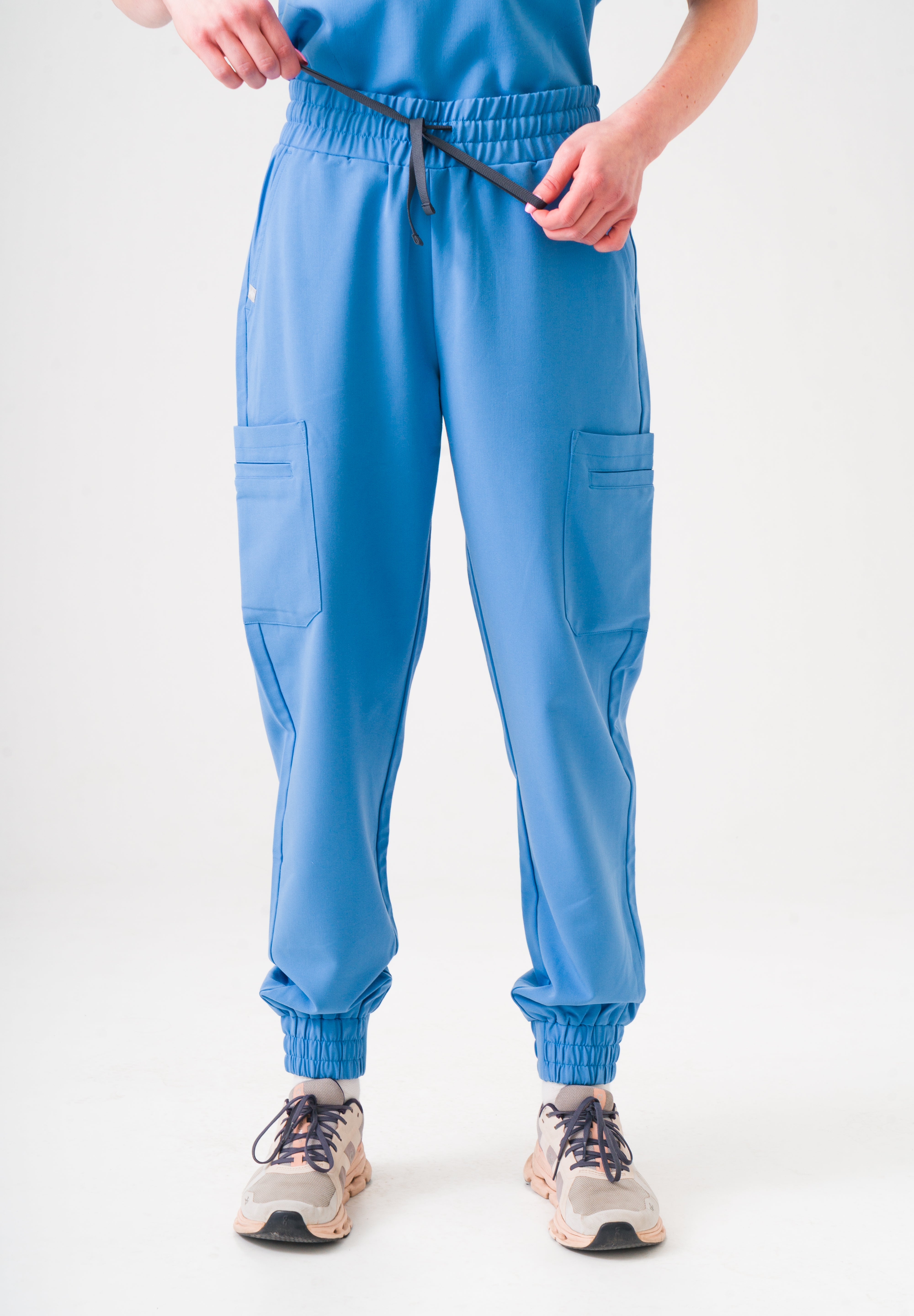 Anastasia Jogger Scrub Pants -  Ceil Blue