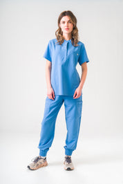 Blouse médicale Gloria - Bleu Céleste