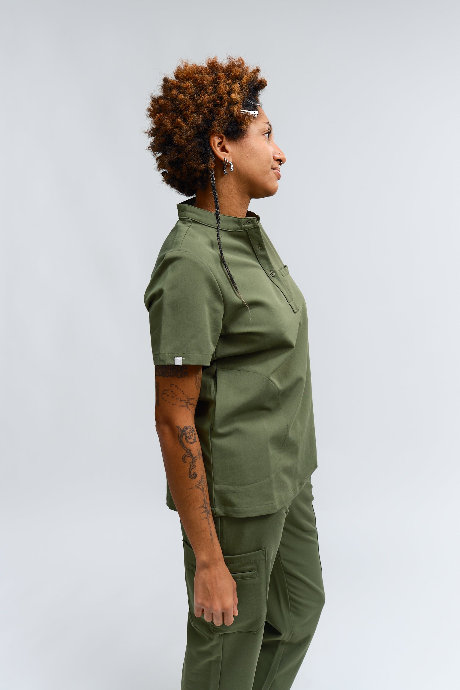 Gloria Hauts d'uniforme médical - Vert mousse