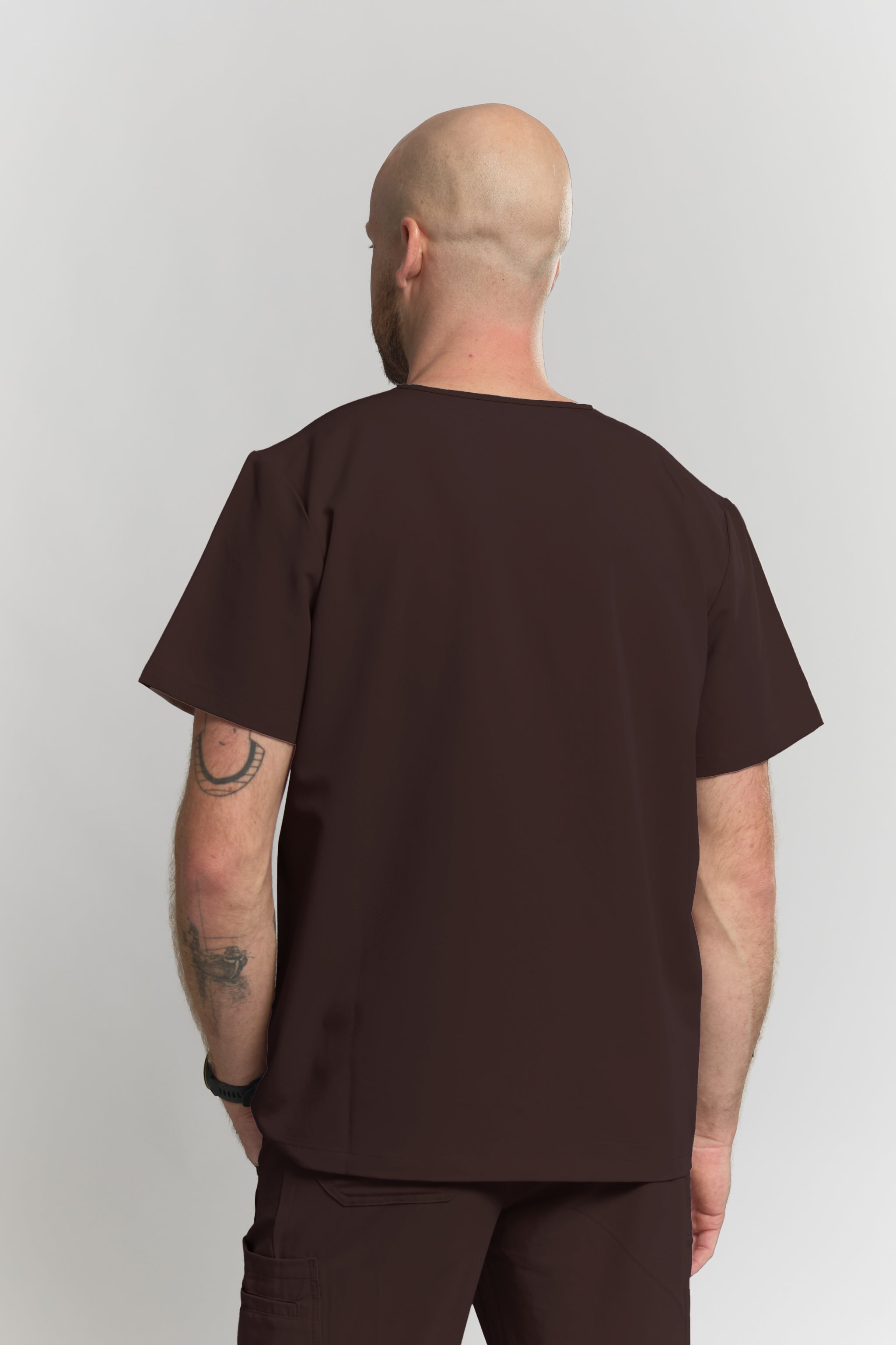 Liam Scrub Top - Espresso
