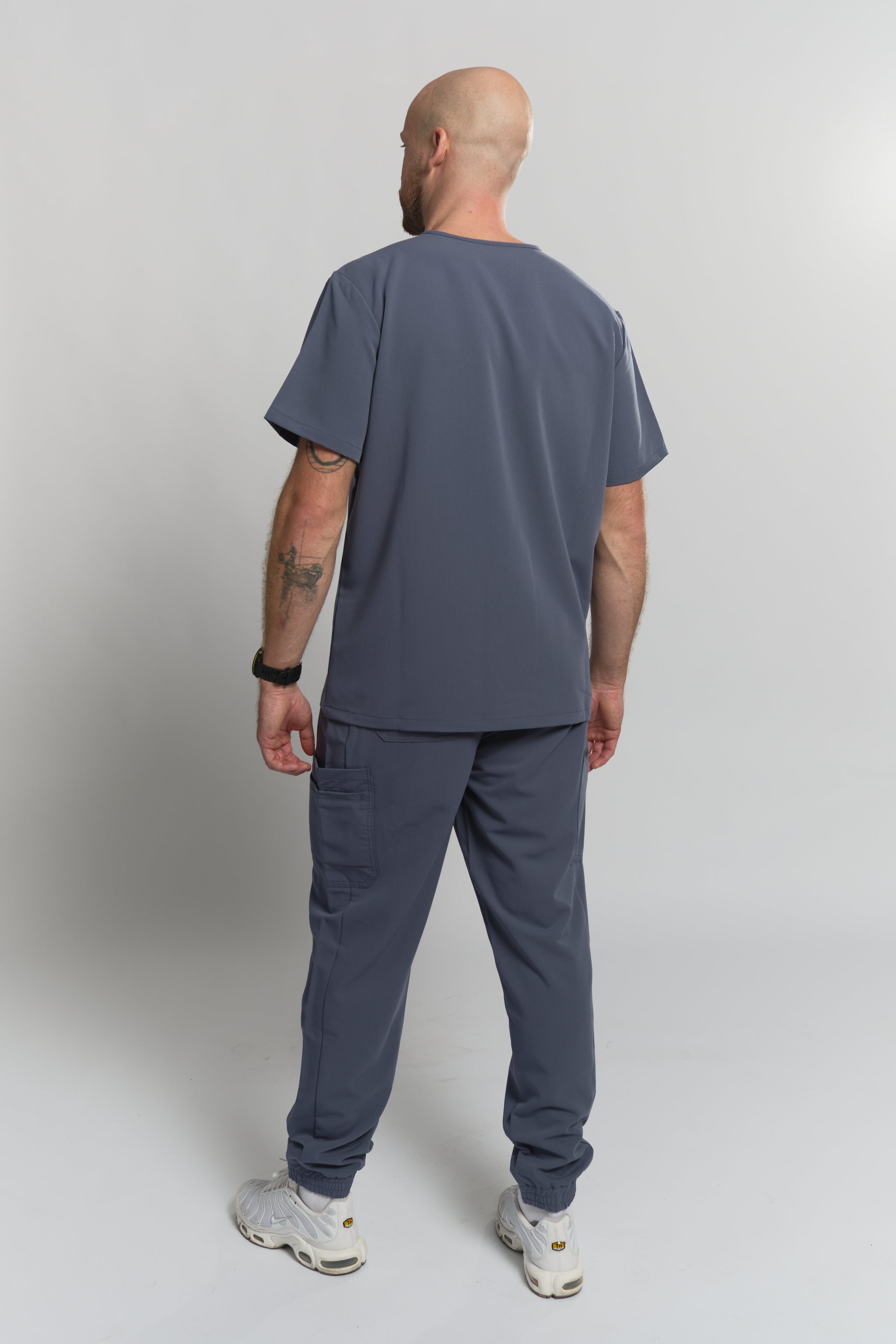 Liam Scrub Top - Stormy Grey