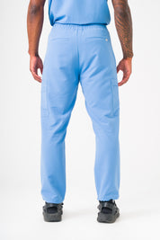 Luca Straight Scrub Pants -Ceil Blue