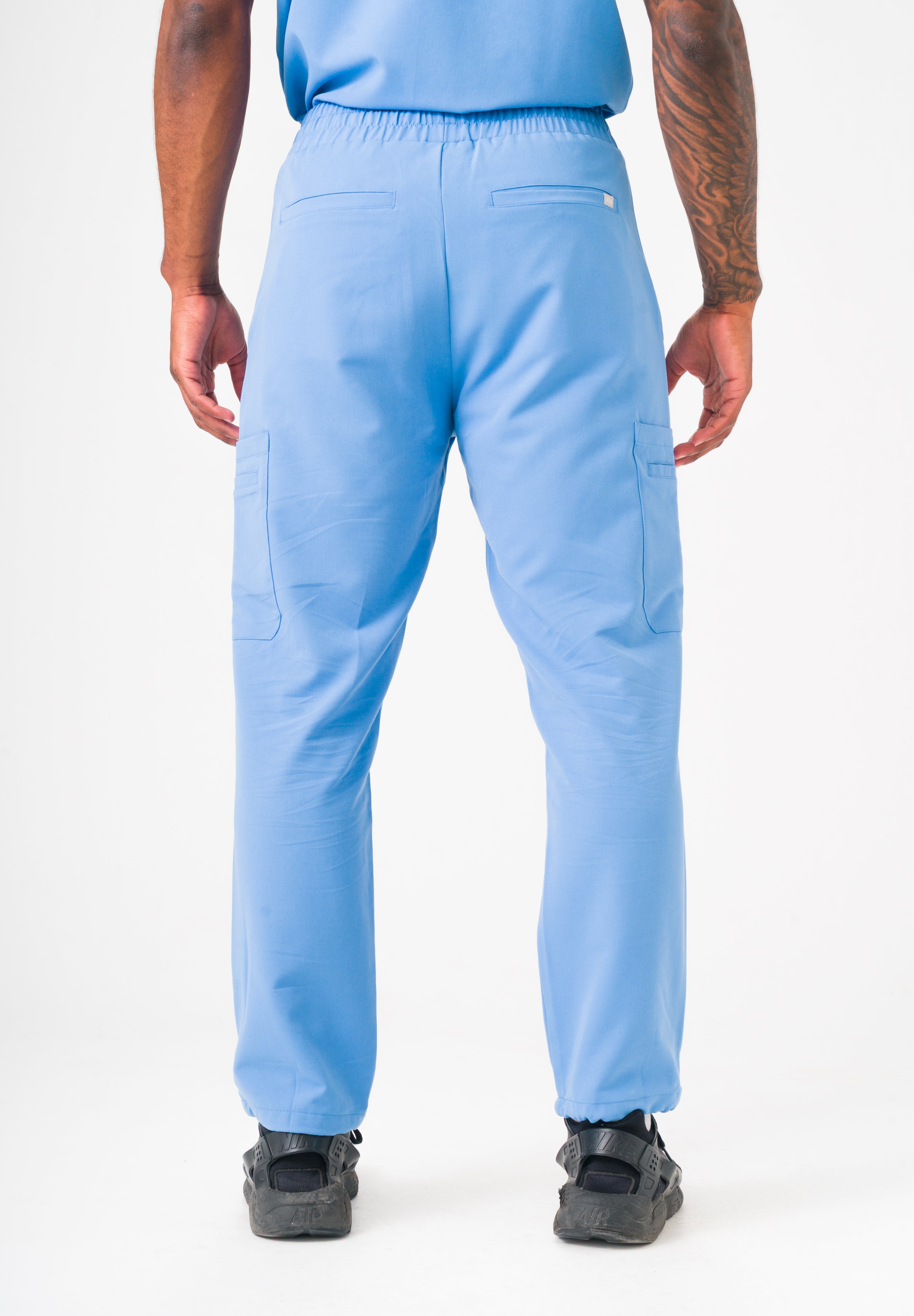 Luca Straight Scrub Pants -Ceil Blue