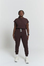 Lydia Jogger Scrub Pants - Espresso