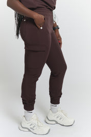 Lydia Jogger Scrub Pants - Espresso