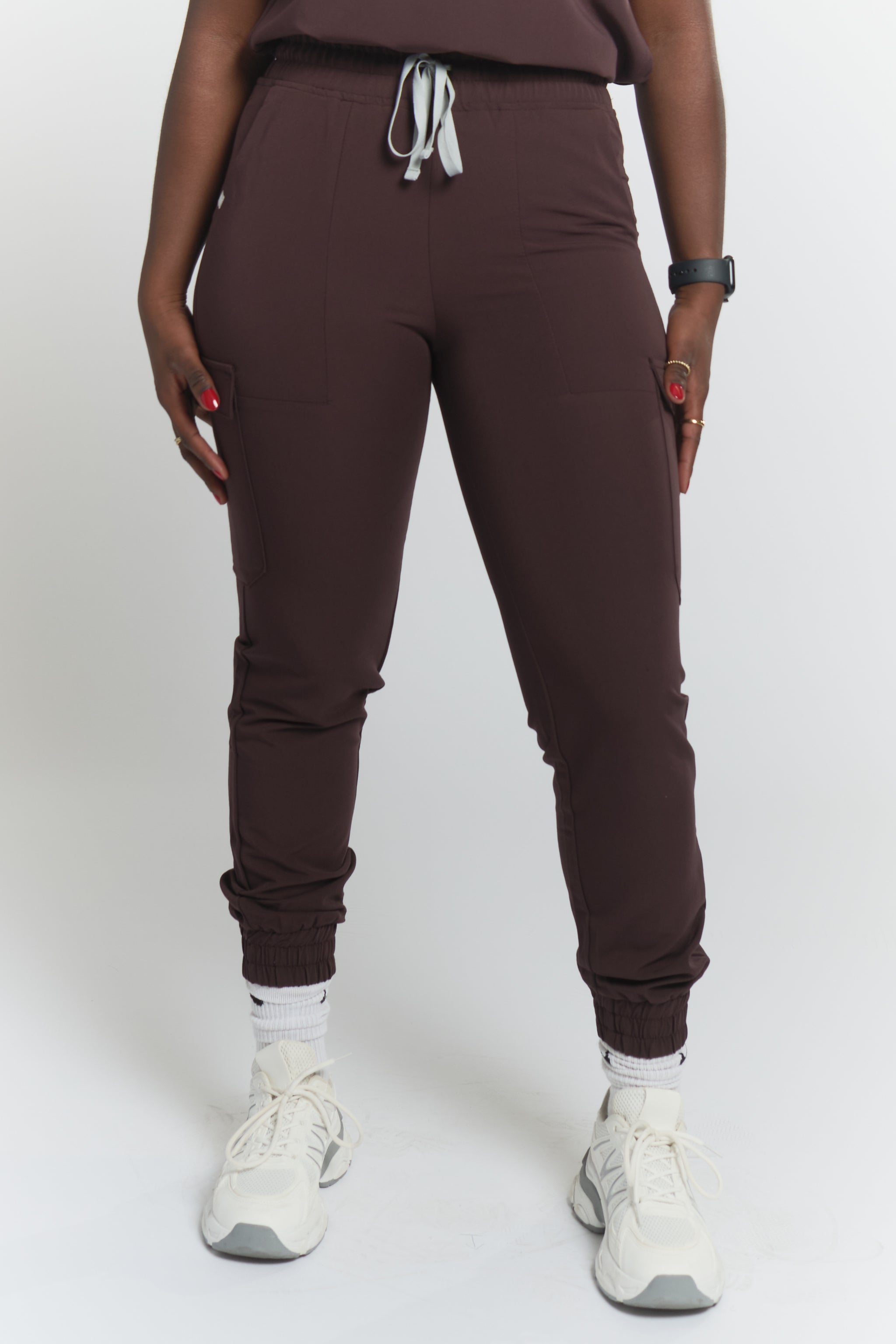 Lydia Jogger Scrub Pants - Espresso