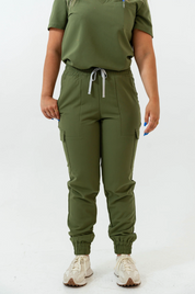 Pantalon d’uniforme médical Lydia - Vert Mousse