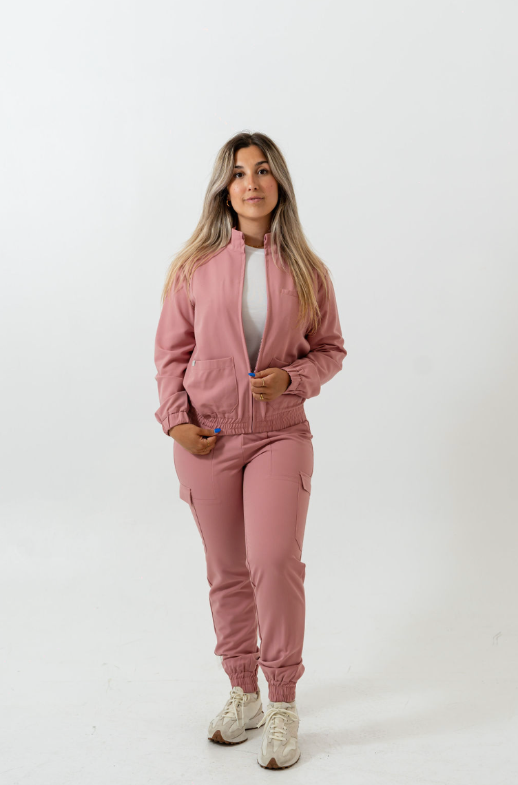 Pantalon d’uniforme médical Lydia - Bois de rose