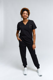 Haut d'uniforme médical Olivia - Noir