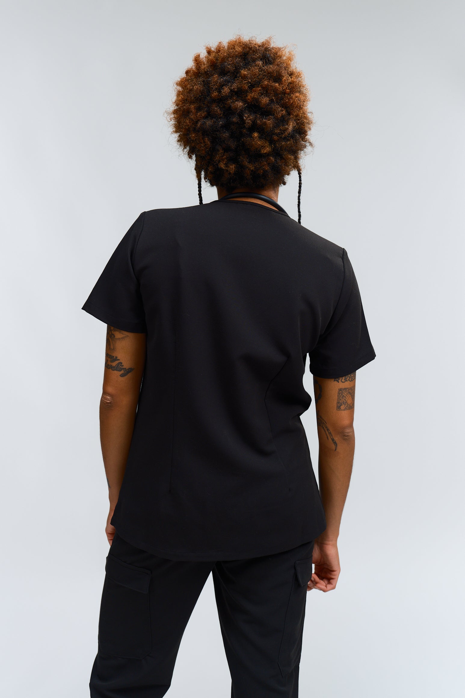 Haut d'uniforme médical Olivia - Noir