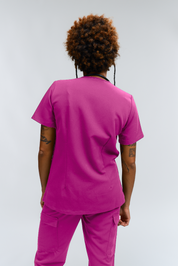 Haut d'uniforme médical Olivia - Fuchsia