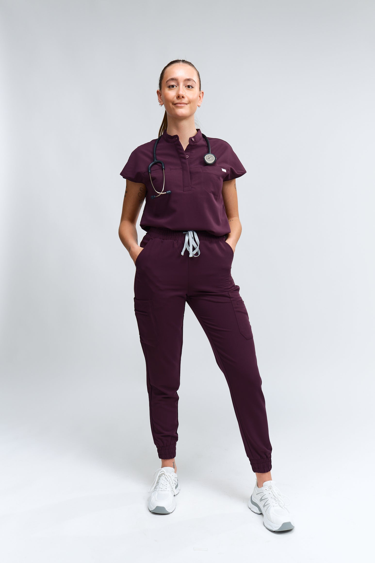 Ophelia Manches courtes Hauts d'uniforme médical - Violet Royal