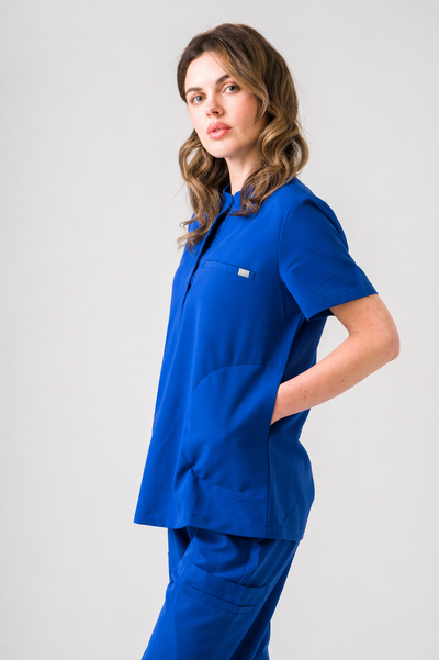 Gloria Scrub Top - Royal Blue