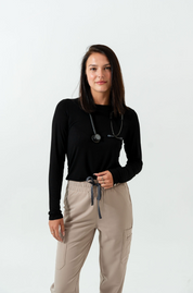 Underscrub à manches longues Samia - Noir