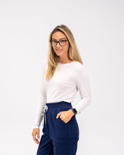 Samia Longsleeve Underscrub - White