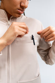 Thalia Scrub Jacket - Sandstone