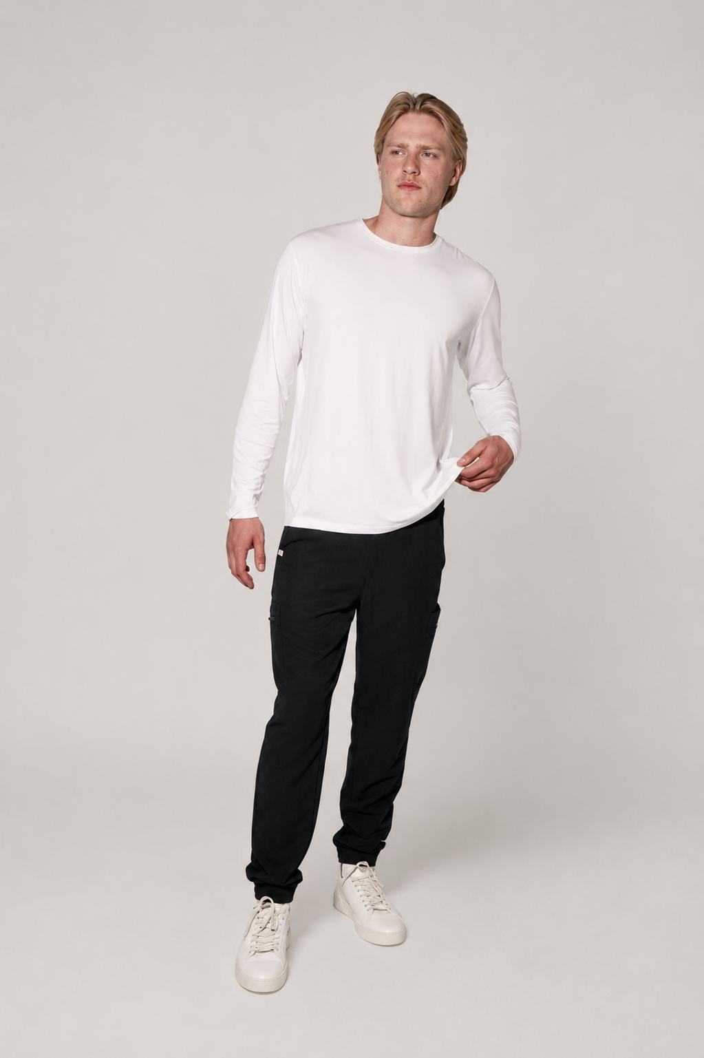 Sam Longsleeve Underscrub - White