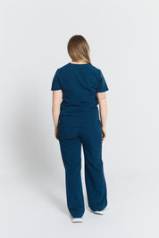 Victoria Scrub Top - Abyss Blue