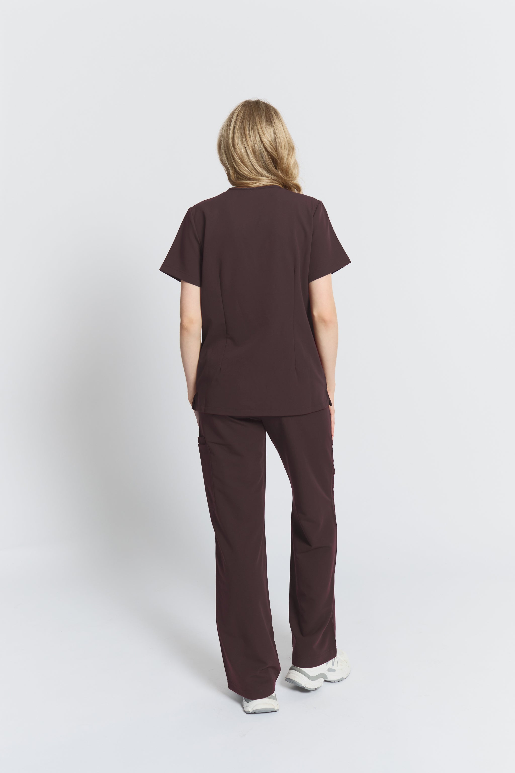 Victoria Scrub Top - Espresso
