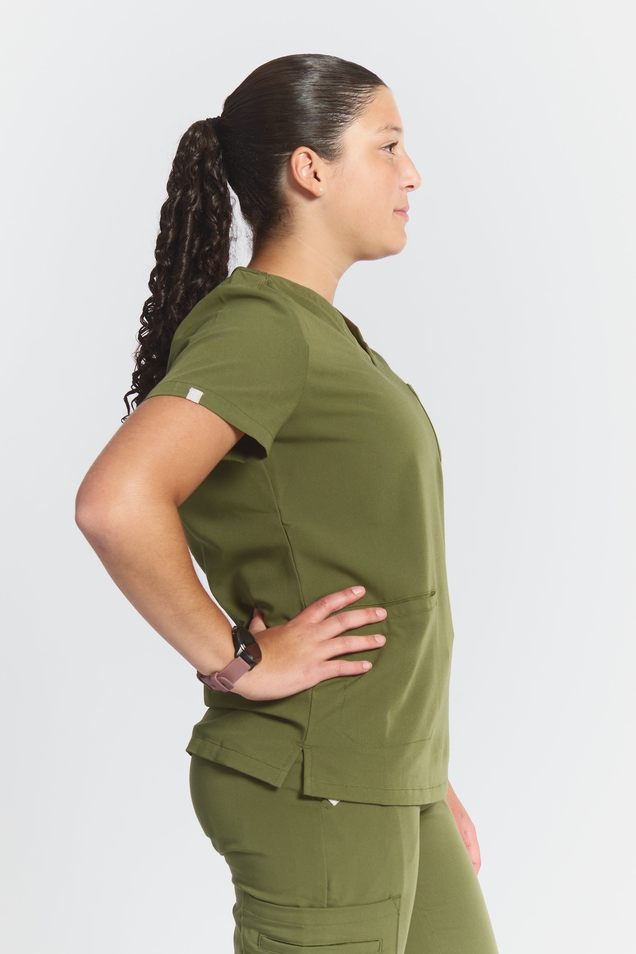 Victoria Hauts d'uniforme médical - Vert mousse