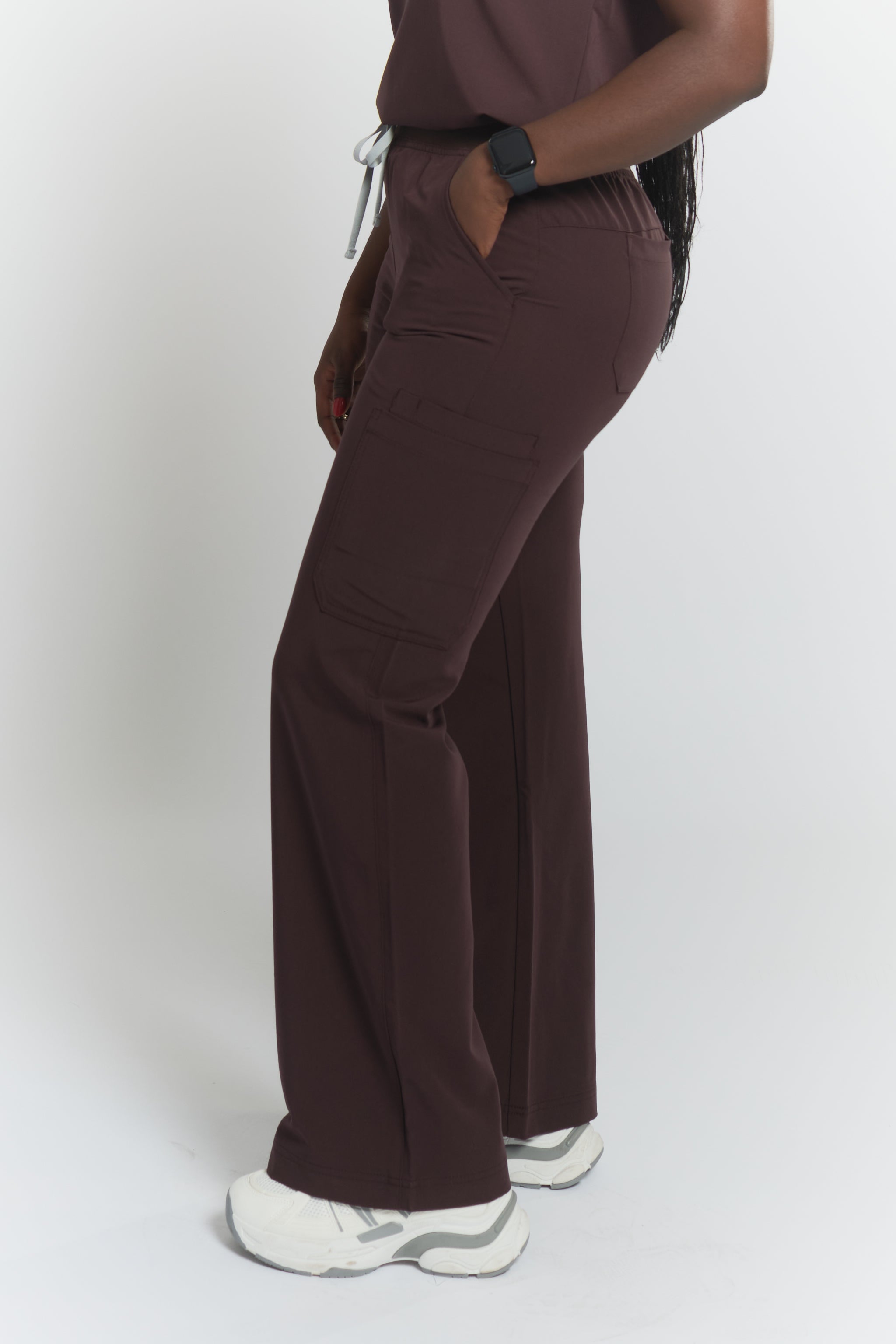 ACE Wide Leg Scrub Pants - Espresso