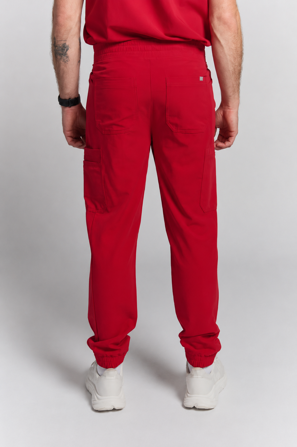 Kian Scrub Pants - Ruby Red